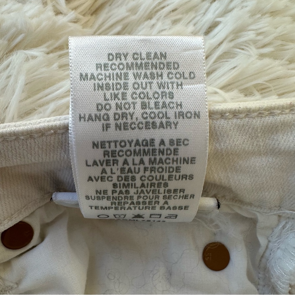 Joe's Jeans The Icon Skinny Mid Rise White Skinny Jeans Size: 27 - Picture 7 of 9